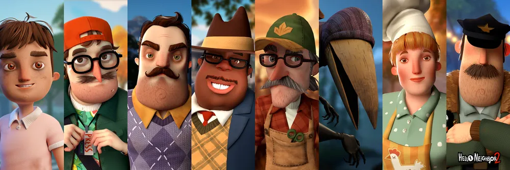 hello neighbor characters AuraGame
